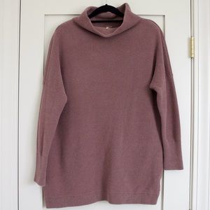 Free People Purple Oversized Ottoman Slouchy Sweater